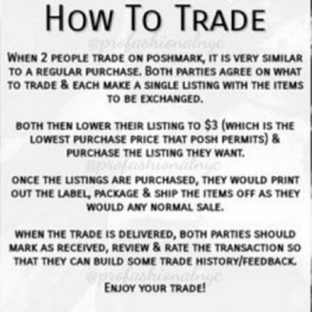 How to Trade on Poshmark